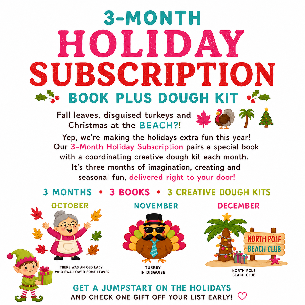 3 Month Holiday Subscription (October, November, December)